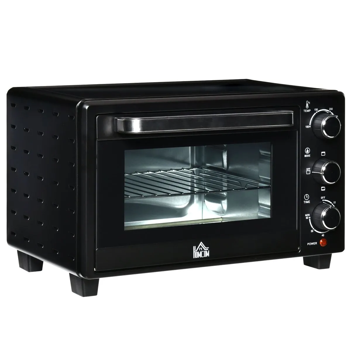 613967-1200-autosd Horno de sobremesa Alec Homcom 1400W 21L 3 modos + temporizador 46 cm - Imagen 1