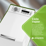 Lavadora carga superior Aspes ALCS6201C 6kg 1200 rpm + 16 programas C blanco 40 cm - Imagen 3