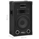 Pack de 2 altavoces VidaXL 800W para escenario hifi negro - Imagen 5