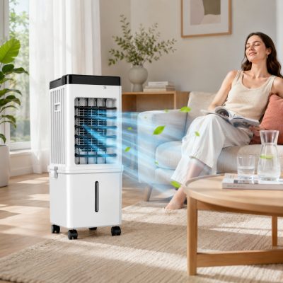 Aire acondicionado portátil 12000 BTU con enfriamiento evaporativo - Imagen 4